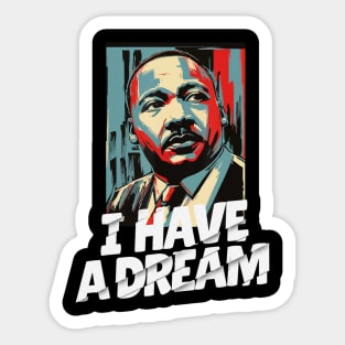 Black History Month Martin Dream Sticker